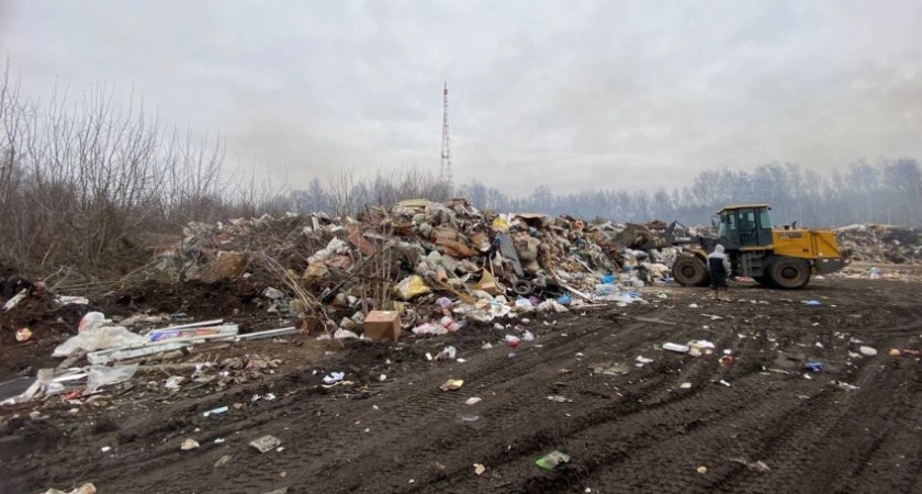 Фото к статье: Экологическое ЧП в Муроме: вместо строительства завода появилась незаконная свалка с захватом чужих участков
