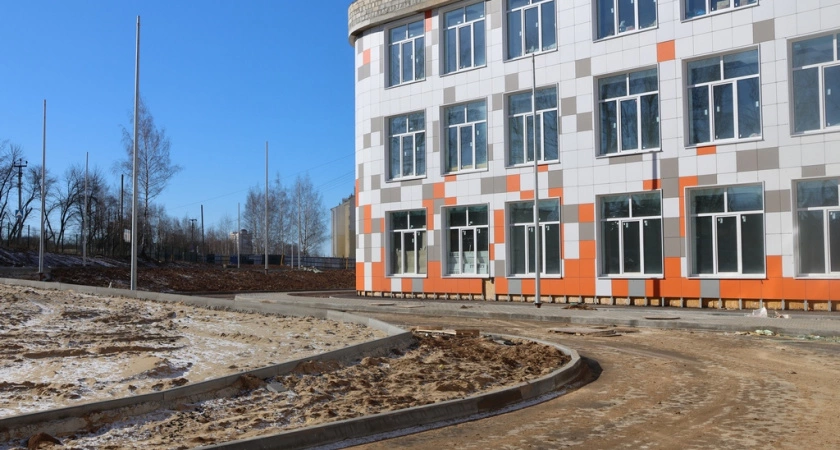 Фото к статье: Во владимирском микрорайоне Веризино подходит к финалу стройка новой школы