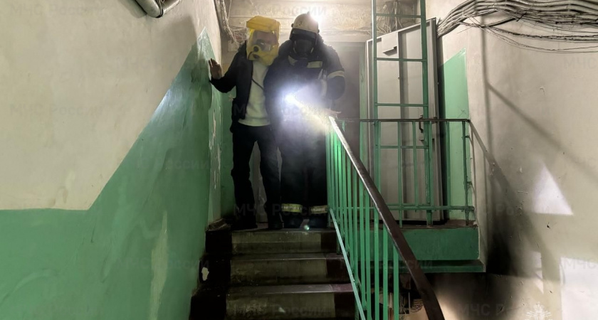 Во Владимире на пожаре в жилом доме спасли 12 человек