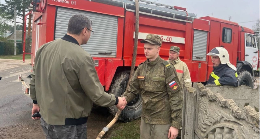 Фото к статье: Во Владимирской области сохраняется режим ЧС на территории воинской части