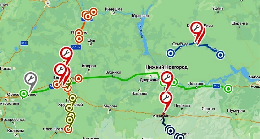 В Упрдоре предупредили об ограничениях на владимирских участках федеральных дорог из-за ремонтных работ