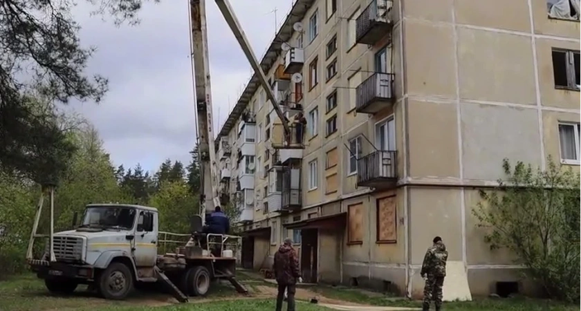 В Киржачском районе стартовали работы по восстановлению жилых домов