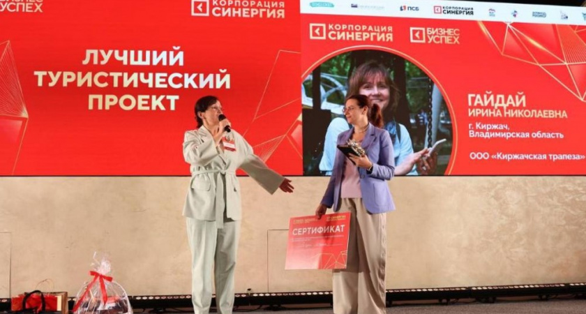 В суперфинале XIV Национальной предпринимательской премии «Бизнес-Успех» отличились жители Киржача