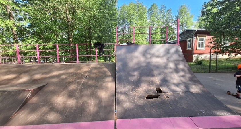 В Кольчугине обнаружена опасная скейт-площадка
