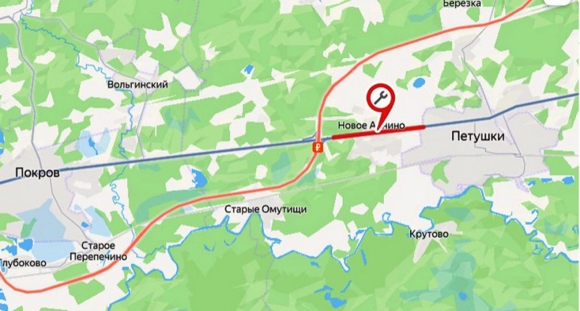 Фото к статье: На участке трассы М-7 в Петушинском районе скоро начнется плановый ремонт