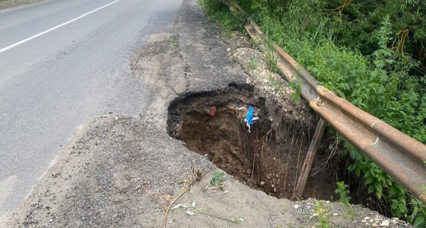 Городские службы Владимира оперативно ликвидировали промыв дороги в Спасском