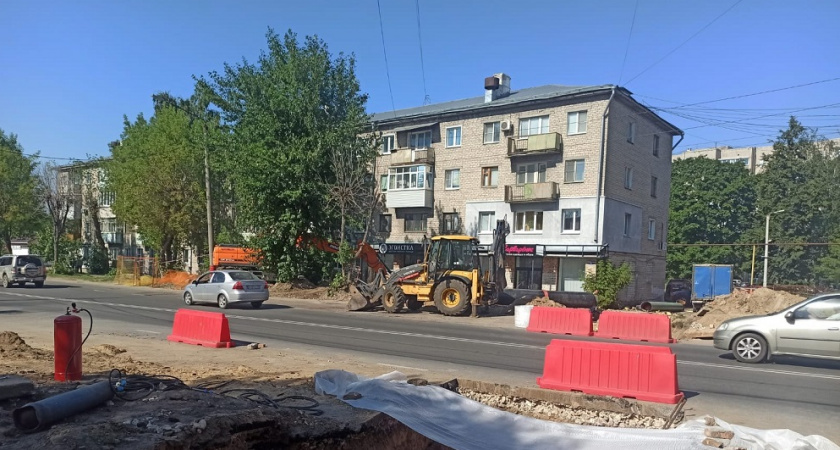 В Муроме завершают замену магистрального трубопровода на улице Куликова