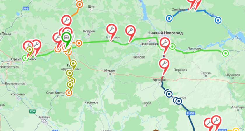 Во Владимирской области ограничили движения на трассах М‑7 и Р‑132 с 21 июля