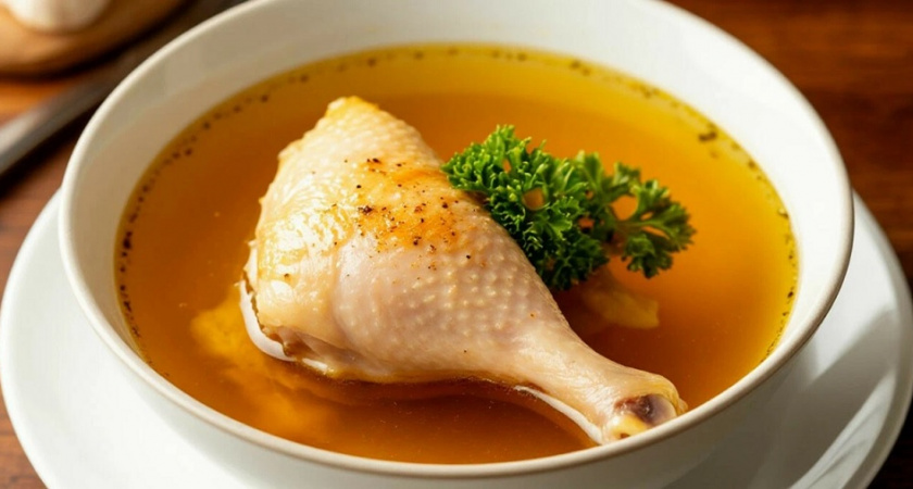 Секрет всего в одном ингредиенте: как добиться золотистого, душистого и прозрачного куриного бульона