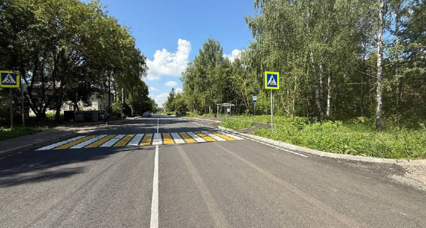 В Суздале обновили бордюры и тротуары