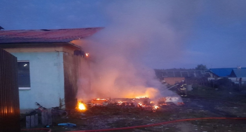 В Гусь-Хрустальном районе сгорел жилой дом в деревне Вашутино