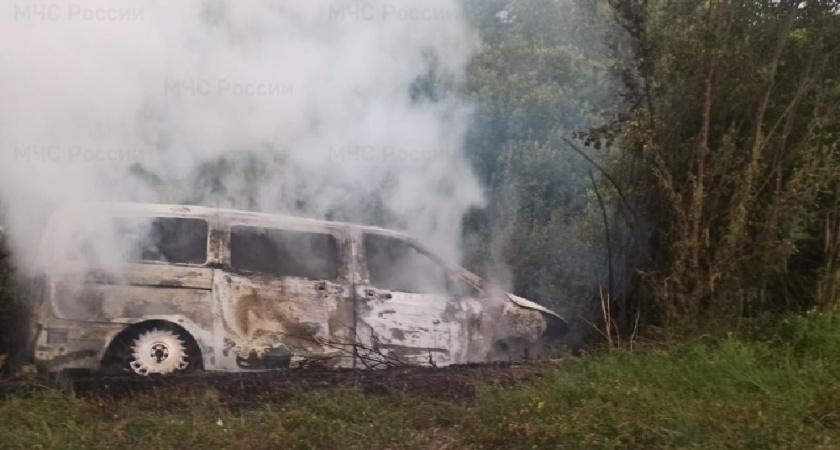 В Ковровском районе легковушка загорелась в результате ДТП