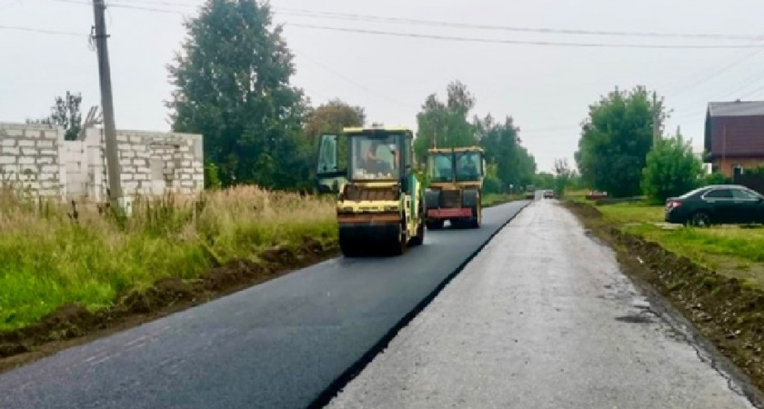 В селе Муромского района завершили масштабный ремонт главной дороги