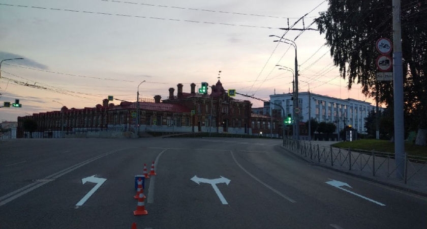 На центральных улицах Владимира обновили дорожную разметку