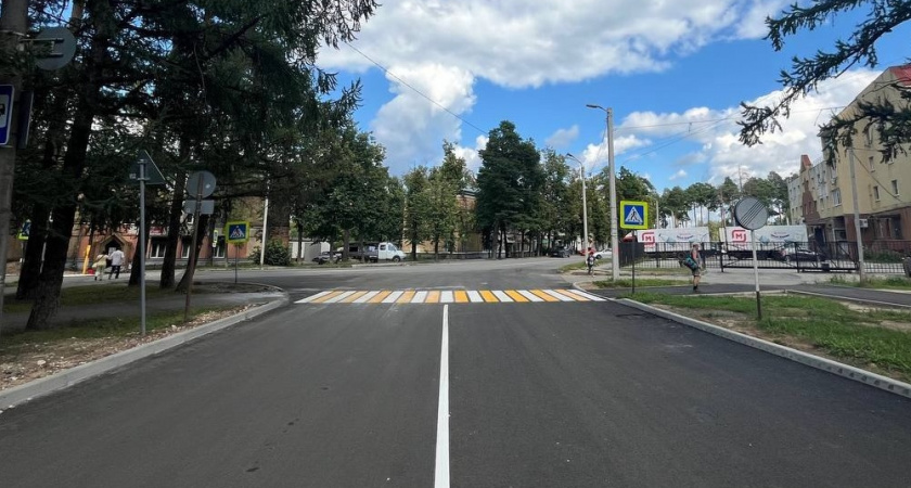 В Коврове отремонтировали дорогу на улице Чернышевского