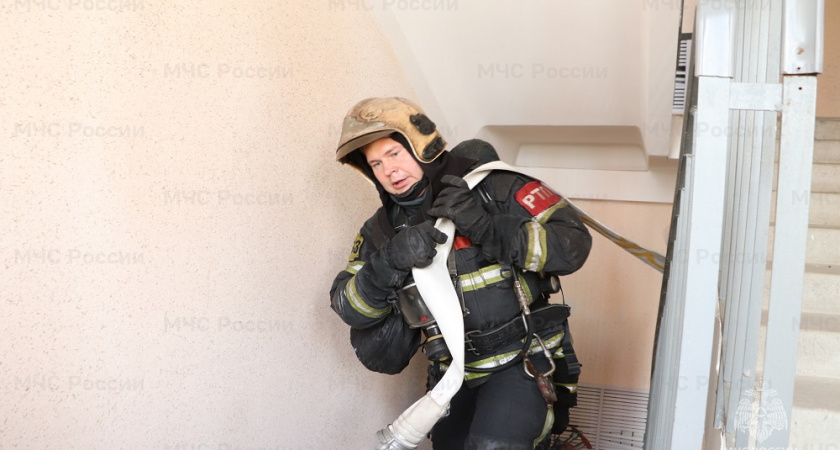 В микрорайоне Веризино во Владимире прошли масштабные пожарные учения