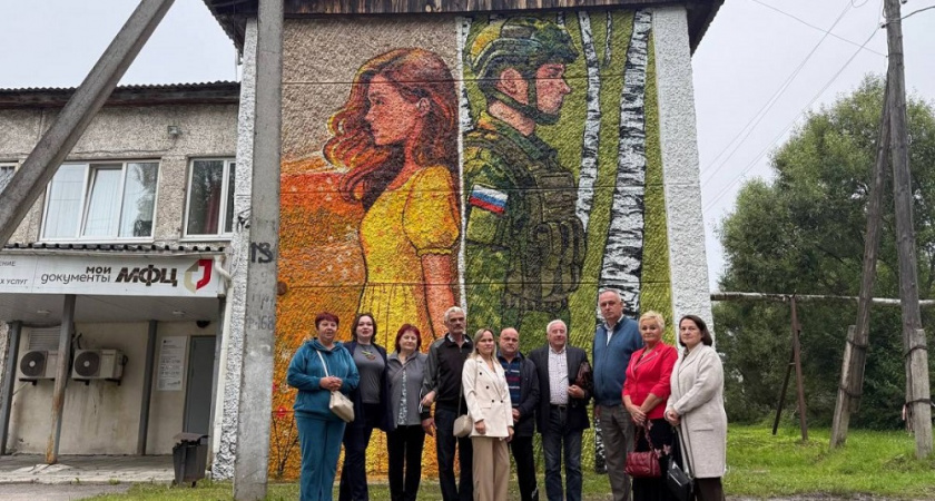 В Судогде открыли граффити, посвященное бойцам