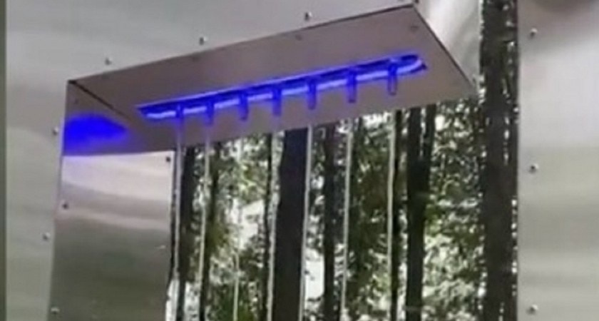 В Кольчугино открыли световой фонтан