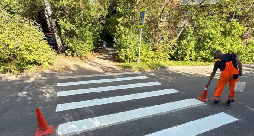 Во Владимире обновили дорожную разметку на трёх улицах города