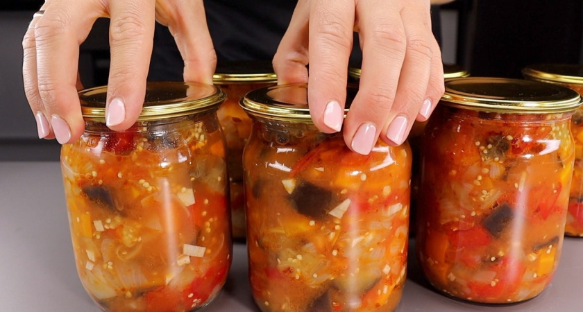 Не просто закуска, а бомба! Мой любимый рецепт баклажанного соте на зиму — съедается первым