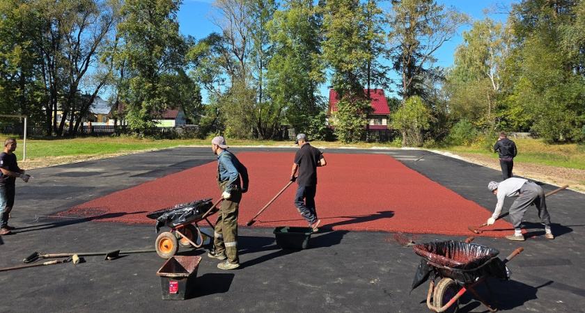 В Андреевской школе Судогодского района строится новая спортивная площадка