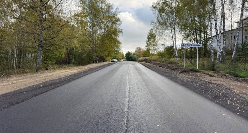В деревне Федурново Собинского района отремонтировали 1,3 километра дороги