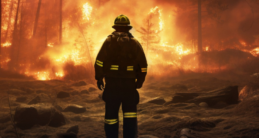 Двухэтажный дом сгорел дотла в деревне Еловки Александровского района