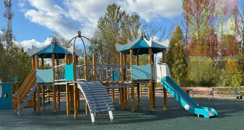 Современная игровая зона появилась в микрорайоне «Катушка» Петушинского района