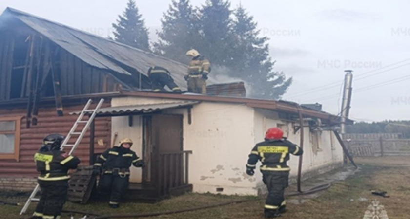 Во Владимирской области пожарные спасли 30 человек из горящего дом