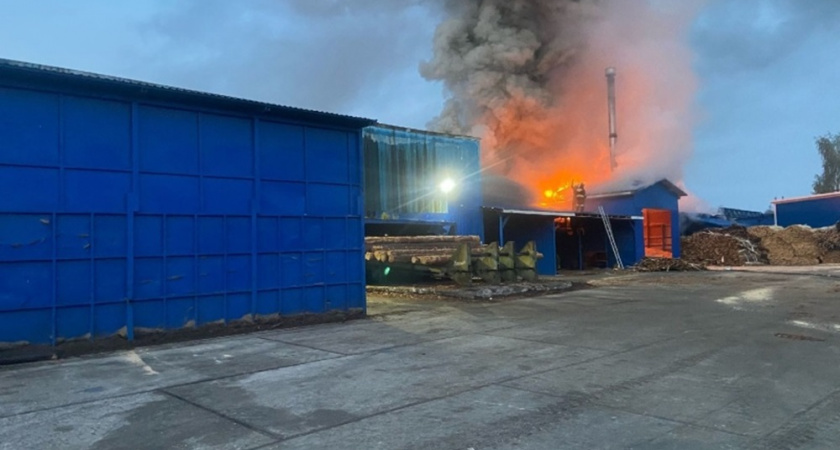 Крупный пожар произошёл в Кольчугино