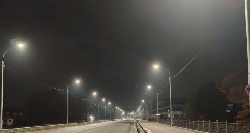 Во Владимире за ночь починили 21 фонарь на Рпенской магистрали