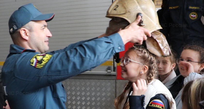 Кадеты МЧС из Гусь-Хрустального побывали в музее пожарной охраны Владимирской области