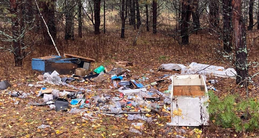 В Меленках нашли незаконную свалку возле водоема