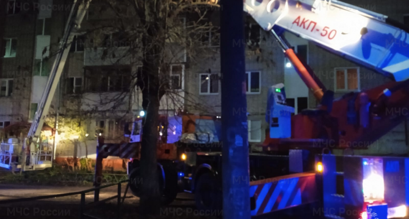 В многоэтажке во Владимире на улице Егорова произошел пожар