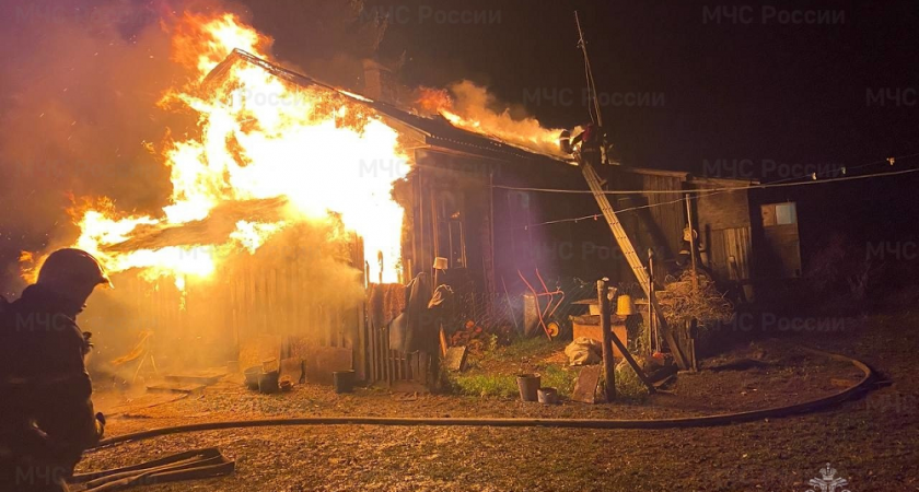 В Суздальском районе при пожаре пострадали два человека
