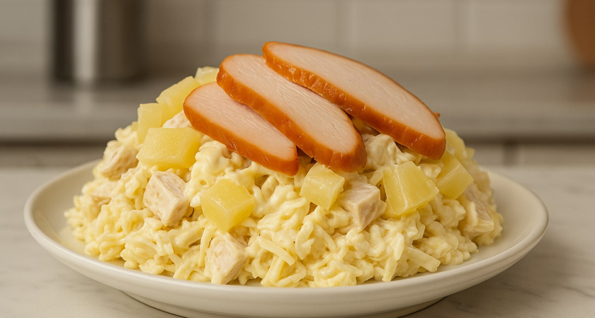 Вкуснейший салат с ананасами за 5 минут: вас попросят рецепт