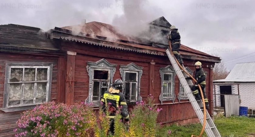 Пожар на Заречной улице произошел в муромской деревне Санниково