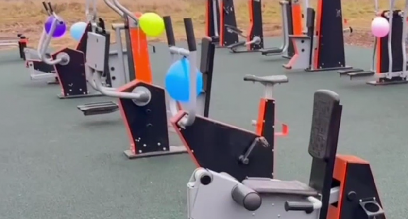 В Кольчугинском районе открыли новую спортивную площадку