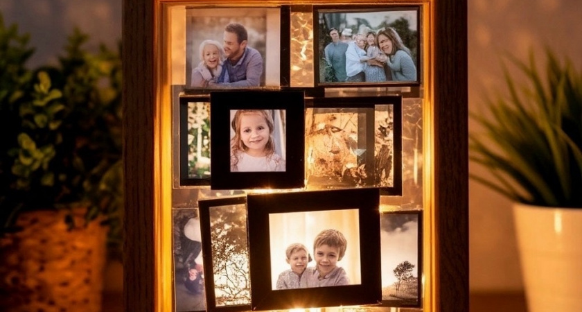 Практичные идеи применения старых рамок для фото в домашнем интерьере