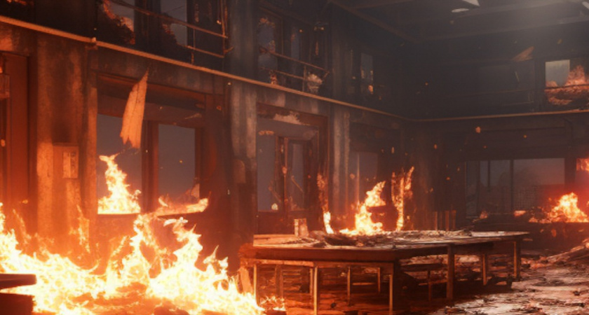 В Александровском районе спасли людей из горящей квартиры многоэтажки