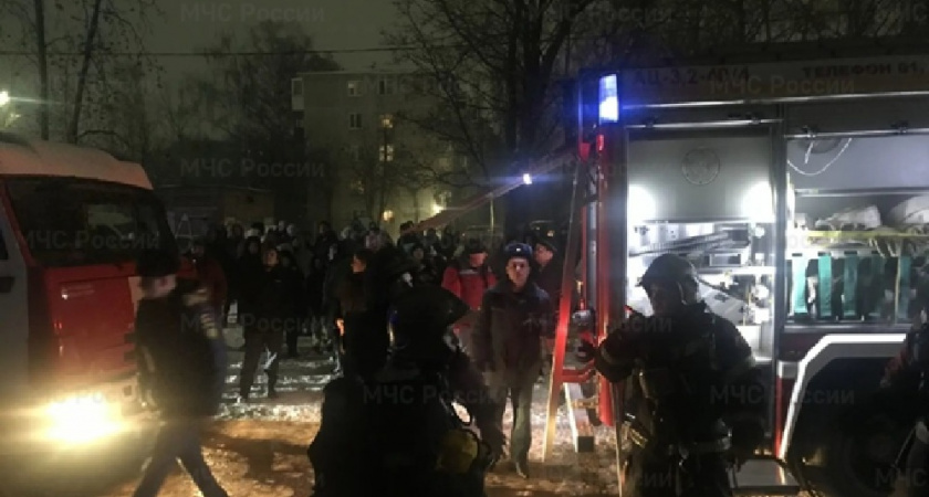 Из-за пожара на проспекте Строителей во Владимире пострадал человек