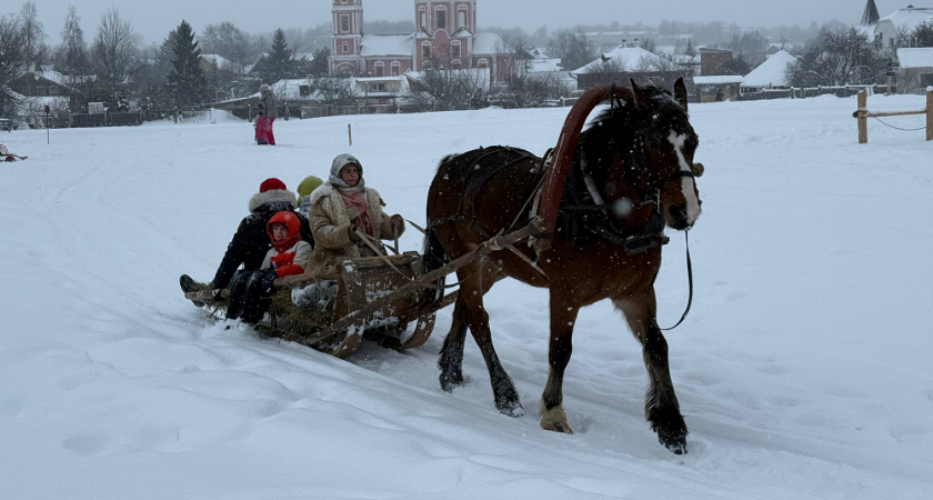 В Суздале прошли святочные гуляния с песнями и колядками