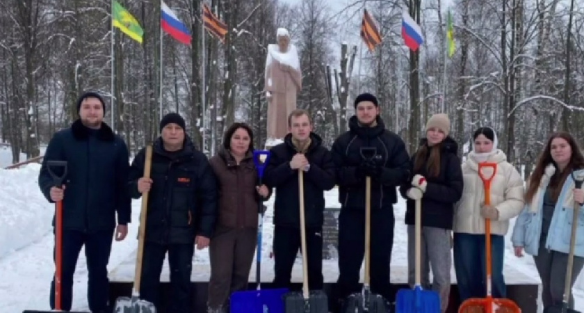 Молодёжь Владимирской области помогает расчищать регион от снега