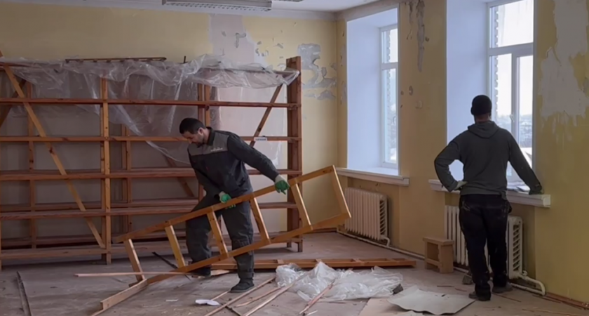 Во владимирской школе №43 приступили к запланированному капремонту