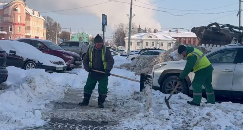 Владимирские автомобилисты препятствуют уборке снега в городе
