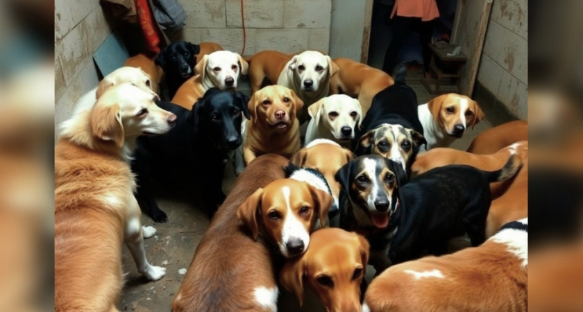 Жильцы дома во Владимире страдают из-за собачьего притона