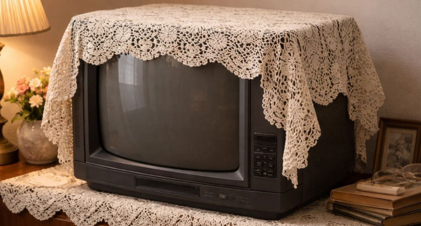 Зачем в СССР экран телевизора накрывали тканью: 5 причин, почему телевизоры всегда были под салфетками