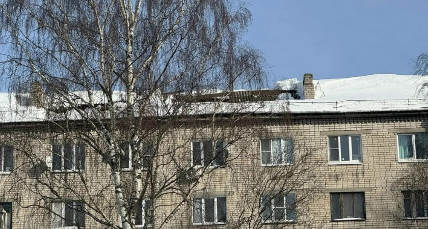 В Коврове частично обрушилась крыша пятиэтажного дома