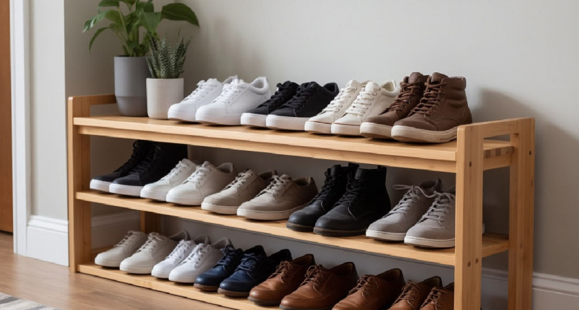 Моя обувь больше не валяется горой в шкафу: как я смастерила удобный органайзер из картона — порядок в шкафу без затрат