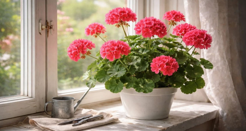 Спасаю герань одной ложкой в грунт: сухие палки взрываются шапками — море зелени и бутонов